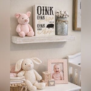 OINK OINK HERE Sign Country Decor Farmhouse Baby Nursery Child's